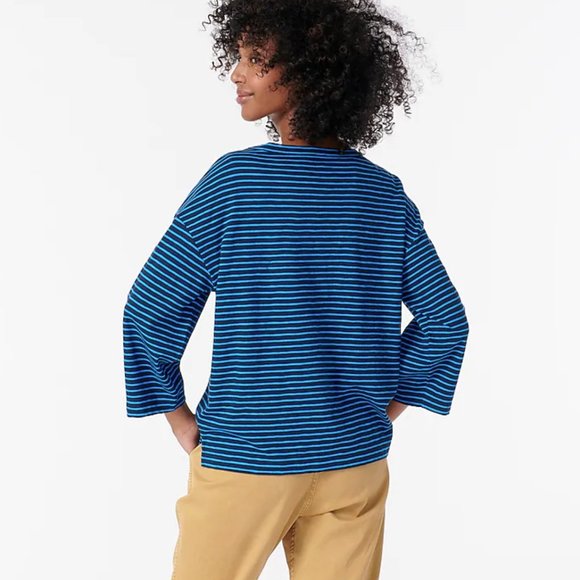 J. Crew | Avec amour embroidered T-shirt NWT - Picture 2 of 5